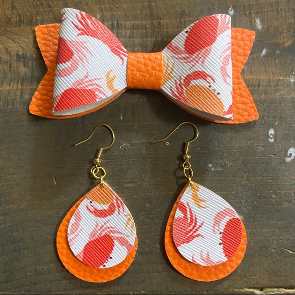 Mommy and Me Bow and Earring Set - Picture 1 of 1